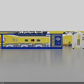 Table Tennis Fitness Room With Blue Floor Yellow Walls Chinese Flag And Ping Pong Tables