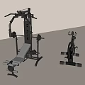Home Gym Sports Equipment With Multi functional Training Machine And Stationary Bike