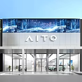 4S Car Dealership Spacious Showroom With Parked Cars Bright Lighting And Lounge Area