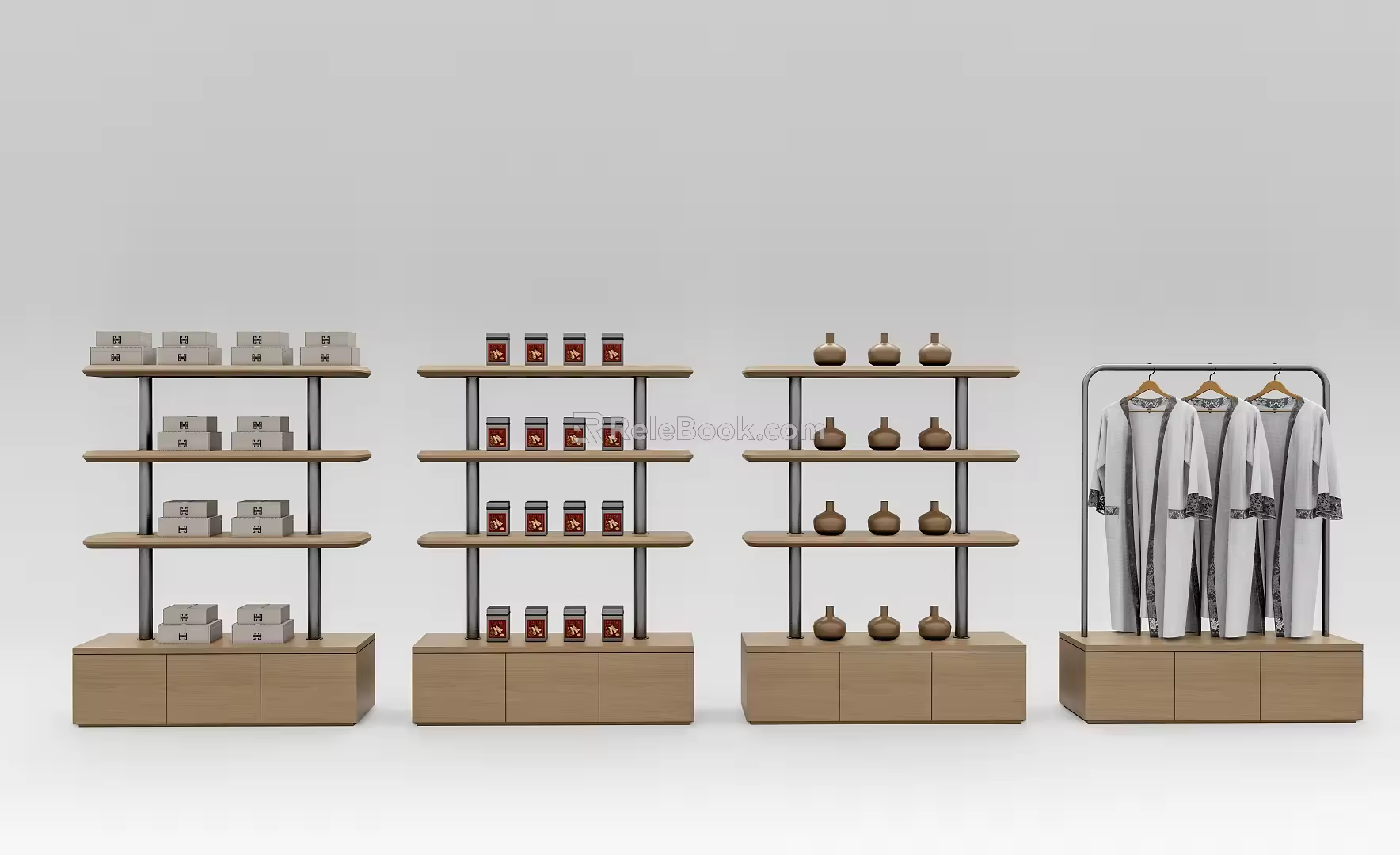 Wenchuang Exhibition Rack Commodity Display Rack 3d model