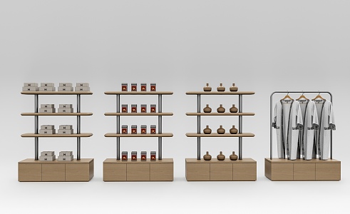 Wenchuang Exhibition Rack Commodity Display Rack 3d model