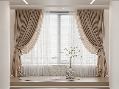 Modern Curtains 3d model