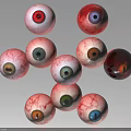 Various Realistic Human Eyes With Colorful Irises Detailed Pupils And Textured Scleras Displayed