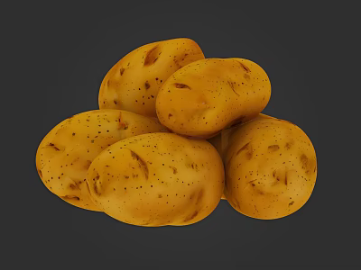 Potato Vegetables 3d model
