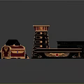 Red And Black Decorative Boxes With Golden Accents Various Shapes Sizes Ornate Patterns Gemstone Details
