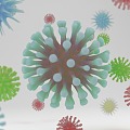 Modern New Crown Virus 3d model