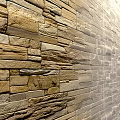 Natural Stone Wall With Earth Tones Textured Surface And Rustic Design