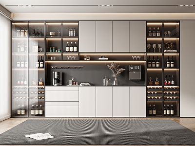 Light Luxury Wine Cabinet model