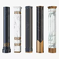 New Chinese style pillar shape pillar 3d model