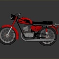 Motorcycle Two-wheeled Motorcycle Cross-country Motorcycle Road Race Motorcycle Motor Vehicle Transport 3d model