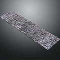 Stone pavement Road path Stone pavement 3d model