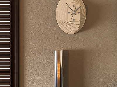 Wall lamp clock 3d model