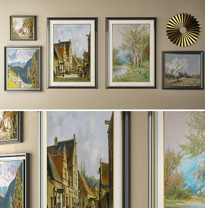 American Landscape Painting 3d model