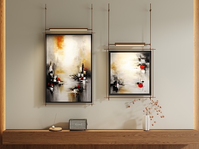 modern decorative painting 3d model