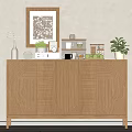 Log Wind Locker Decorative Cabinet Locker 3d model