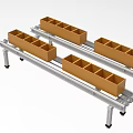 Industrial assembly line automatic assembly line belt line automatic transmission line 1560 3d model