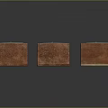 Three Square Wooden And Metal Speakers With Circular Drivers On Reflective Surface