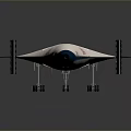 Concorde 300 Supersonic Aircraft Model With White Blue Body And UK Flag