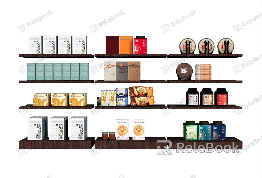 Modern Tea Cake Food Beverage Tea Tea Cake Tea Jar model