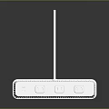 Sleek White Power Strip With Multiple Outlets And Long Cable For Computer Devices
