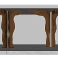 Interior Columns Special-shaped Columns Wooden Decorative Columns Wooden Columns Cylindrical Grille Wooden Columns Square Wooden Columns 3d model