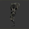 Military Camouflage Robot and Mechanical Creature with Bipedal Armor and Joints Structure