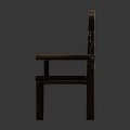 Solid Wood Leisure Chair Featuring Curved Backrest Armrest Natural Grain And Classic Design