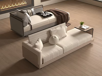 Modern chaise longue 3d model
