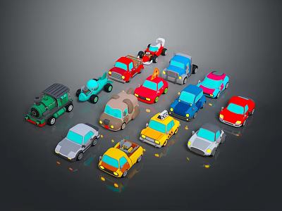 Cartoon Car Cartoon Wagon Cartoon Car Model Cartoon Toy Car Vehicle Vehicle 3d model