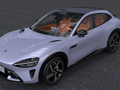 Hyundai Xiaomi YU7 New Energy Car Royal 7 Household Car Electric Vehicle 3d model