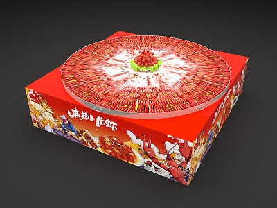 Modern Hot Pot Crayfish Platter model