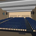 Multi-function Hall Report Hall 3d model