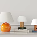 Modern dopamine table lamp Memphis Bauhaus mushroom lamp 3d model