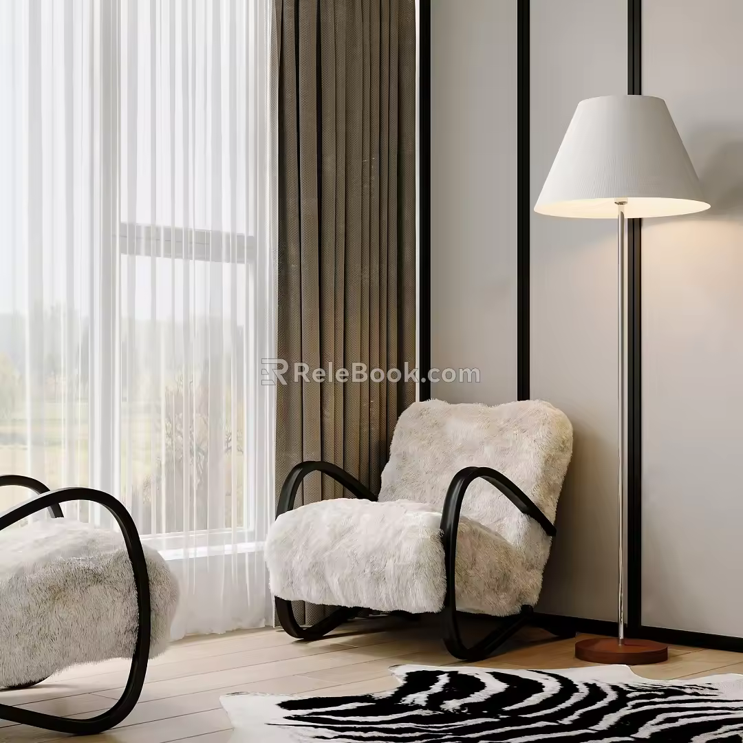 Single sofa 3d model