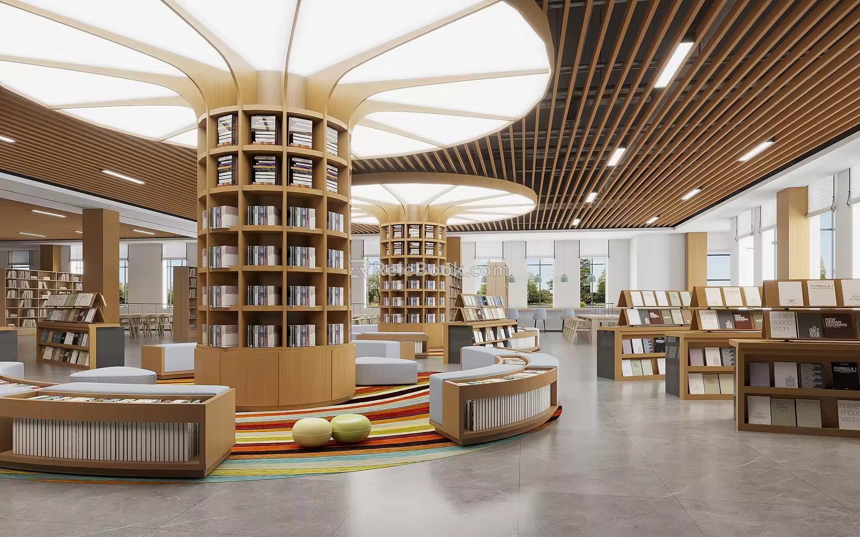 Library Reading Room Reading Room 3d model