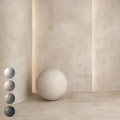 Minimalist Geometric Components With Cylindrical Structure Stacked Spheres And Beige Background 3d model