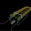 Solar Panel Carport Structure On Green Grass Field With Parked Car Underneath 3d model