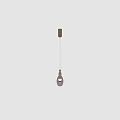 Elegant Pink Glass Pendant Light Featuring Copper Accents And White Top Design