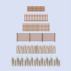 Fence Guardrail 3d model