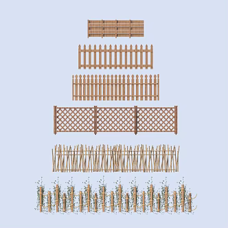 Fence Guardrail 3d model