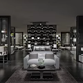 Modern Mattress Store Showroom With Comfortable Beds Mattresses And Shelves Green Plants For Home Bedding