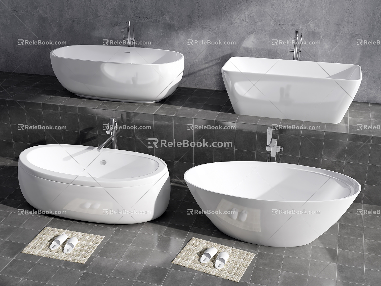 Modern Bathtub 3d model