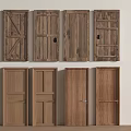 Wooden Hinged Doors With Various Designs For Interior Home Decoration