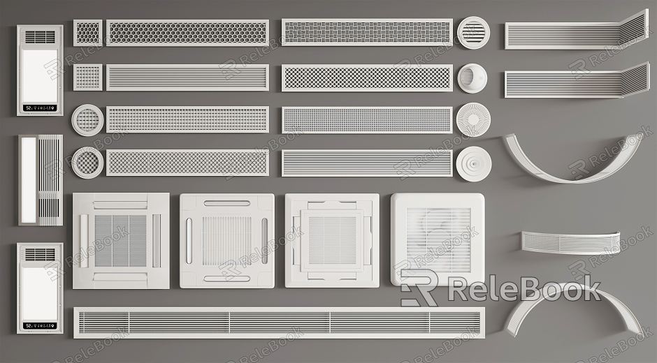 Modern air outlet air conditioning port model