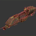 Futuristic Cosmic Spaceship Design With Detailed Modular Sections And Metallic Exterior