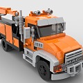 Lego toy building blocks truck engineering crane 3d model