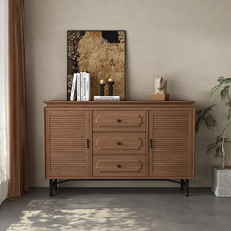 Song Style Middle Ancient Style Side Cabinet Entrance Cabinet 3d model