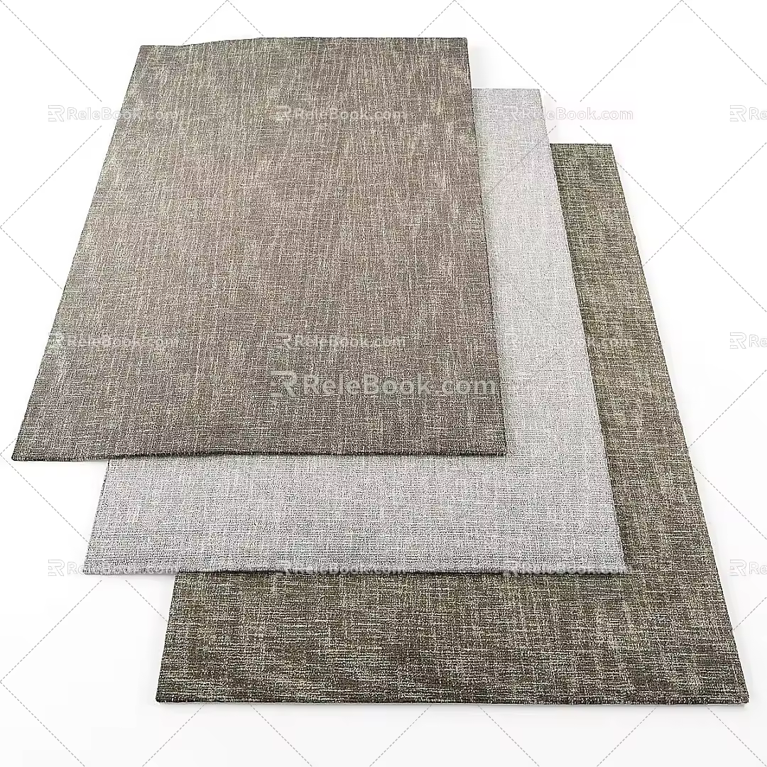 modern square carpet square carpet 3d model