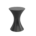 Modern Black Coffee Table with Cylindrical Smooth Surface and Contemporary Design 3d model