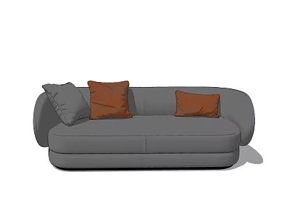 modern double sofa chair 3d model